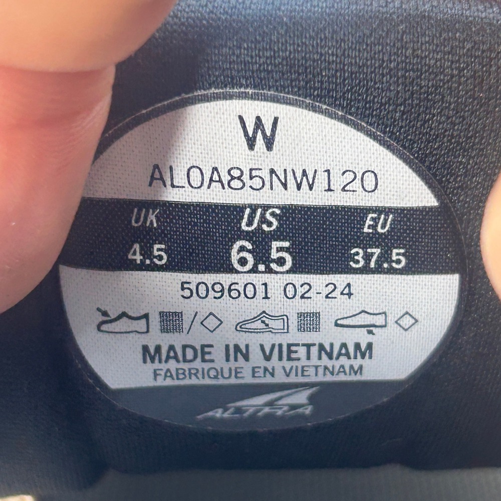 Altra Experience Flow White Black Running Shoes AL0A85NW120 Womens 6.5 Cushioned - Picture 5 of 7